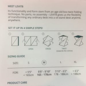 組み立て3秒、折りたたみスタンディングデスク LEVIT8 組み立て方法